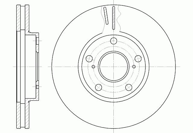Диск тормозной вентилируемый G-brake  GR-02209