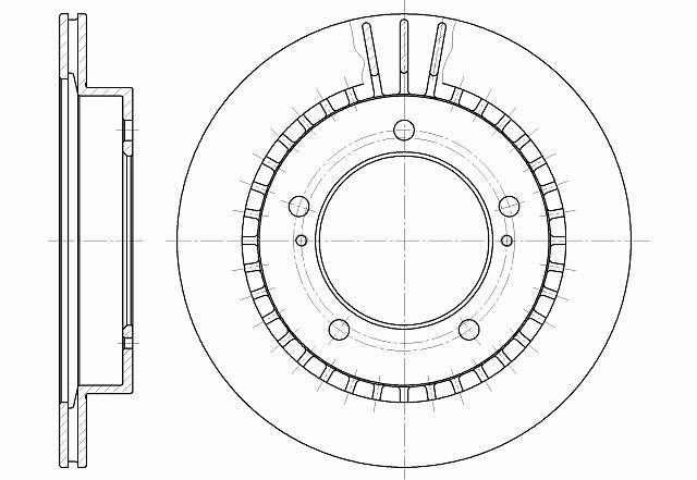 Диск тормозной вентилируемый G-brake  GR-02231