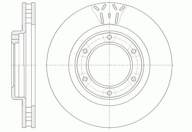 Диск тормозной вентилируемый G-brake  GR-02239