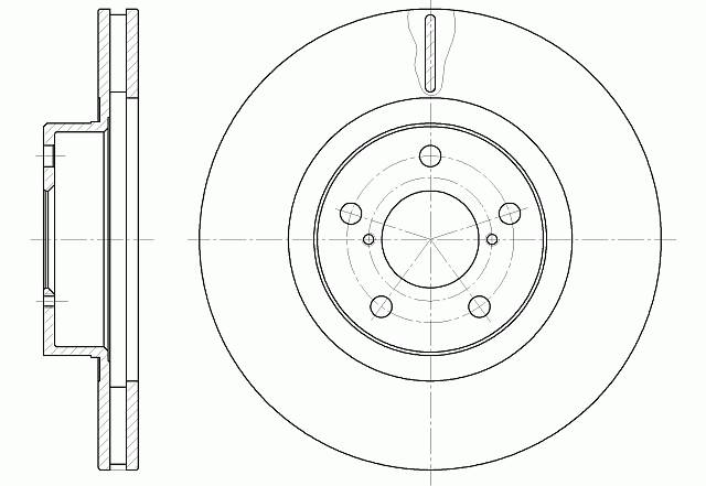 Диск тормозной вентилируемый G-brake  GR-02244