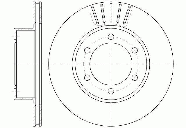 Диск тормозной вентилируемый G-brake  GR-02339