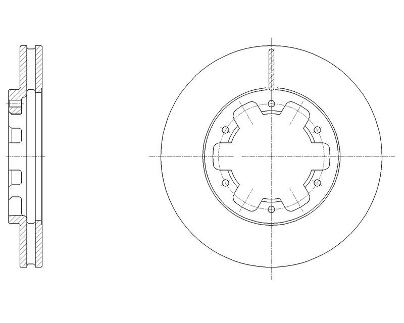 Диск тормозной вентилируемый G-brake  GR-20604