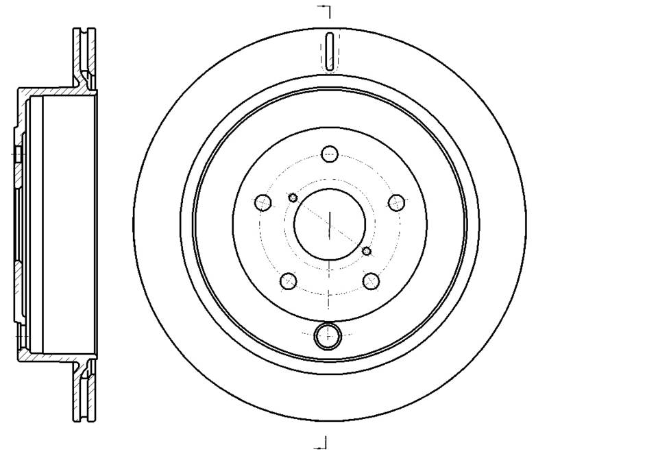 Диск тормозной вентилируемый G-brake  GR-20669
