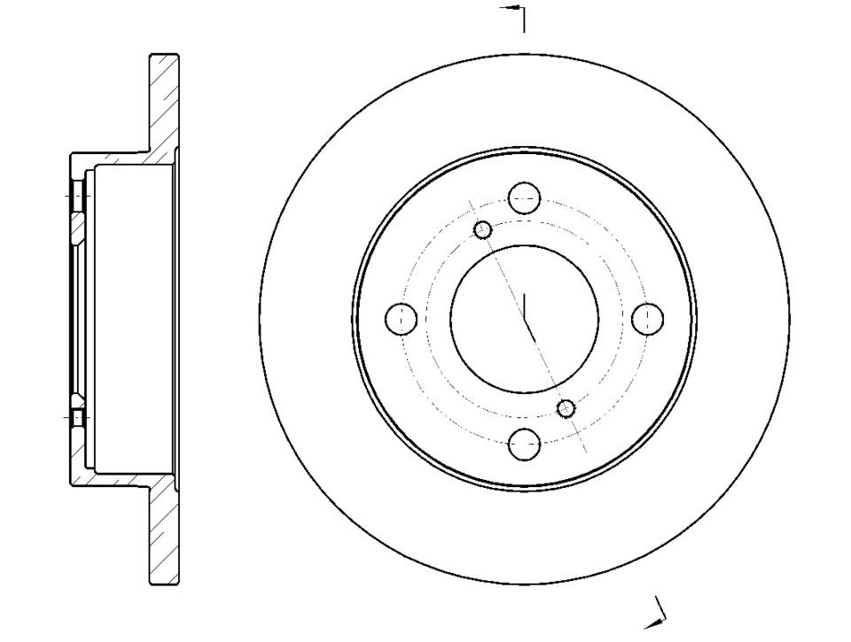 Диск тормозной G-brake  GR-01802