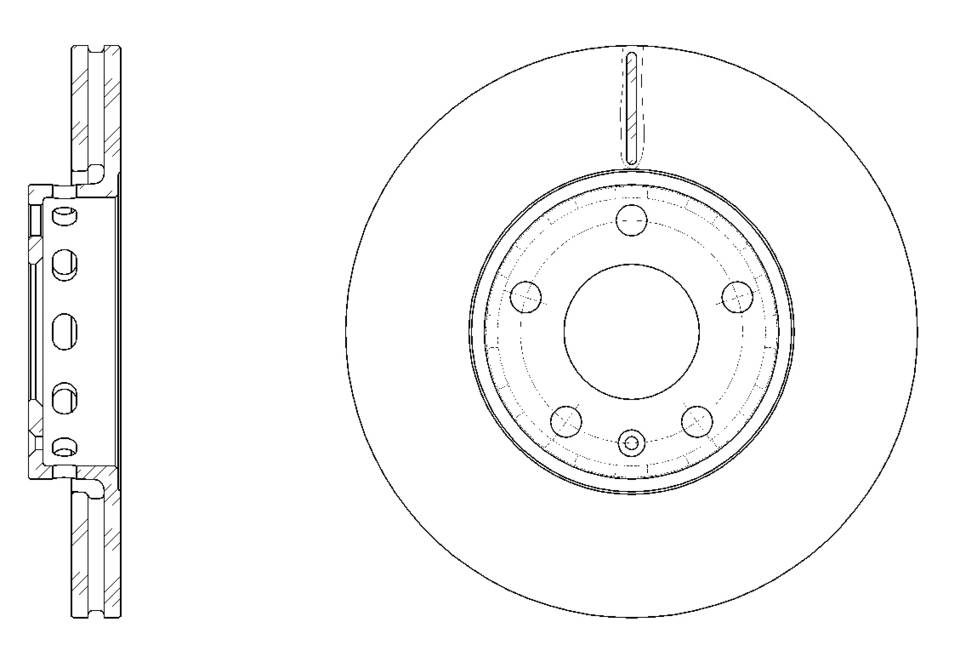 Диск тормозной вентилируемый G-brake  GR-02088