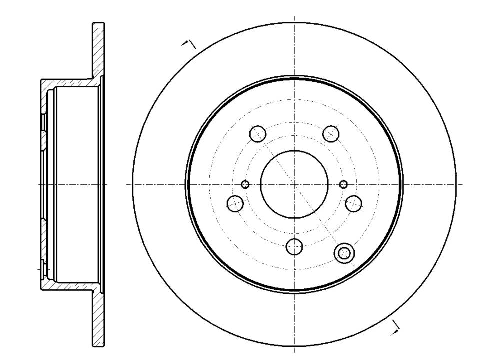 Диск тормозной G-brake  GR-01909