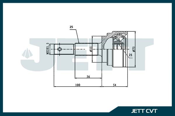ШРУС внешний  JETT V41-1264