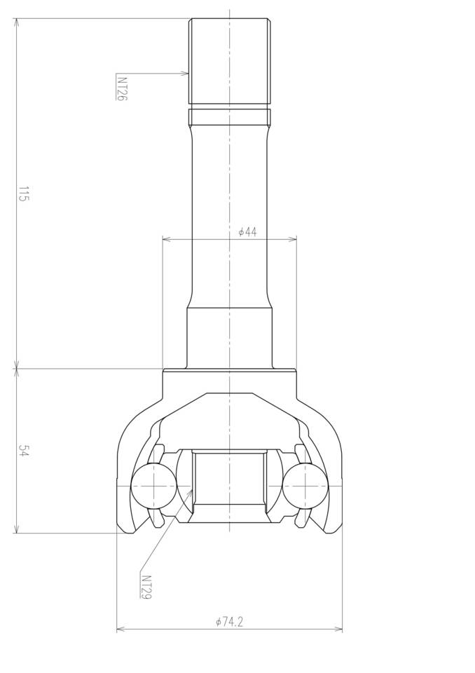 ШРУС внешний  NKN  N-5979-2HO