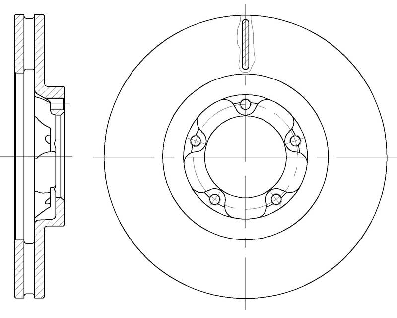 Диск тормозной вентилируемый G-brake  GR-21060