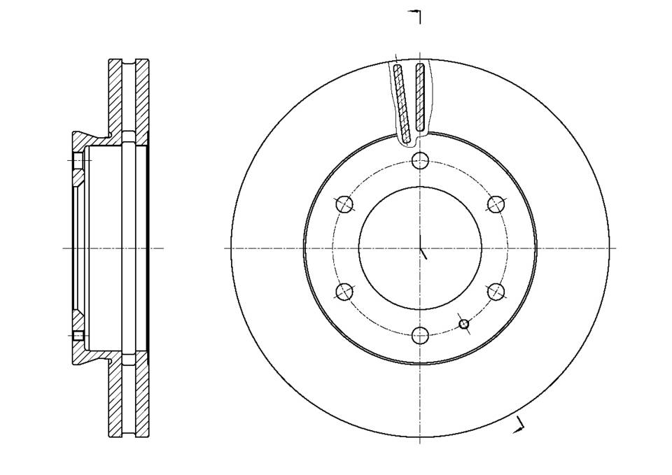 Диск тормозной вентилируемый G-brake  GR-21479