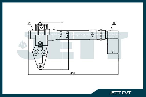 Подшипник подвесной с валом JETT V42-1763