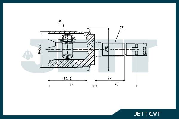 ШРУС внешний  JETT V41-3046