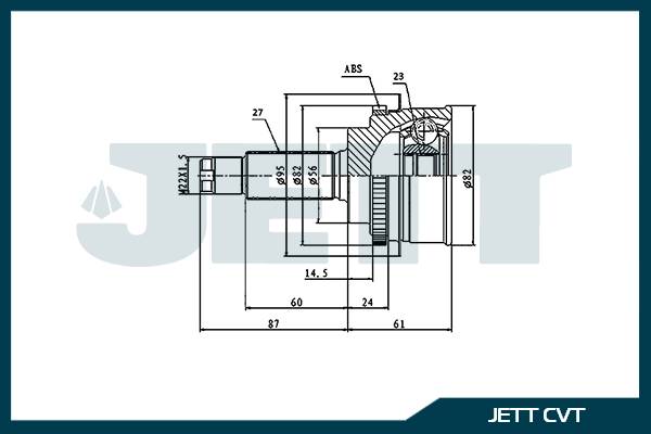 ШРУС внешний  JETT V41-6041 ABS