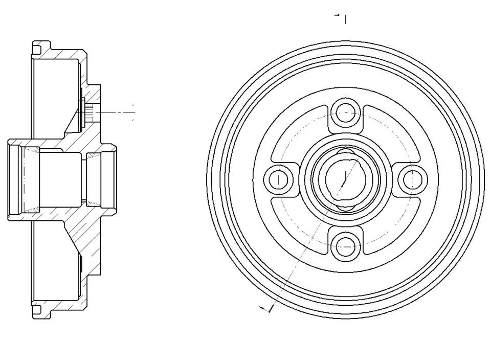 Барабан тормозной G-brake  GD-06221