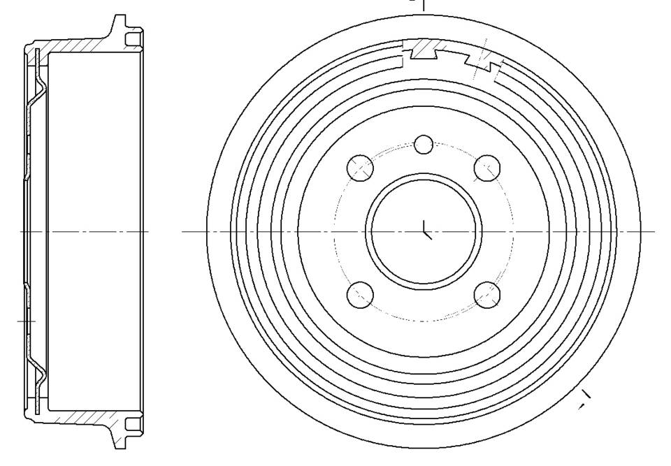 Барабан тормозной G-brake  GD-06002