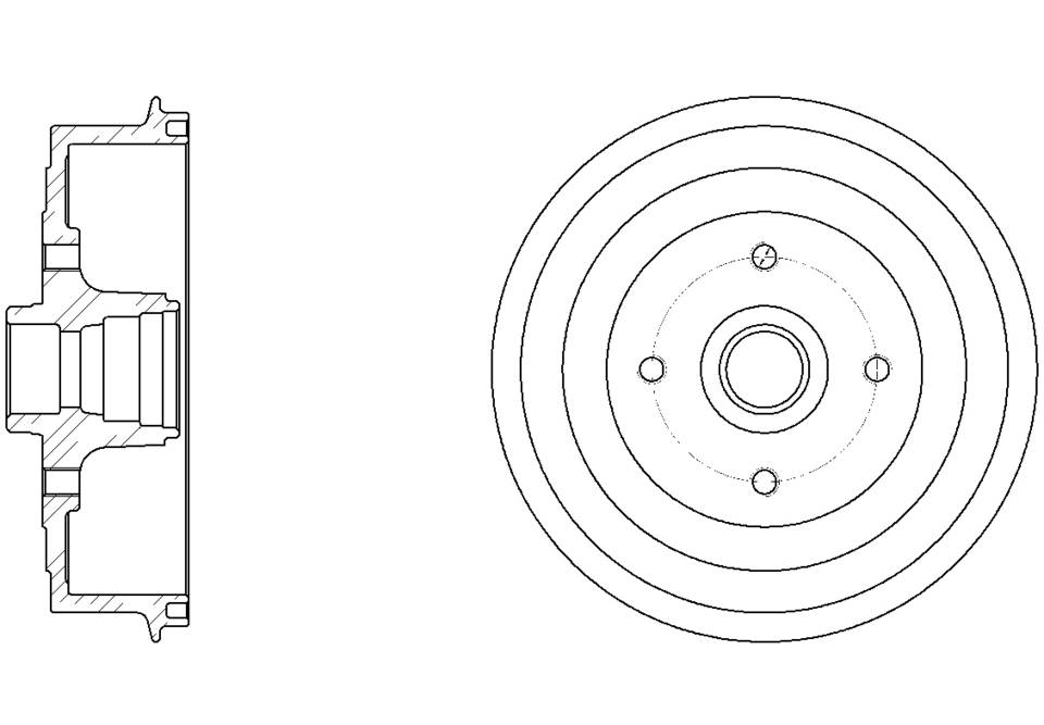 Барабан тормозной G-brake  GD-06318