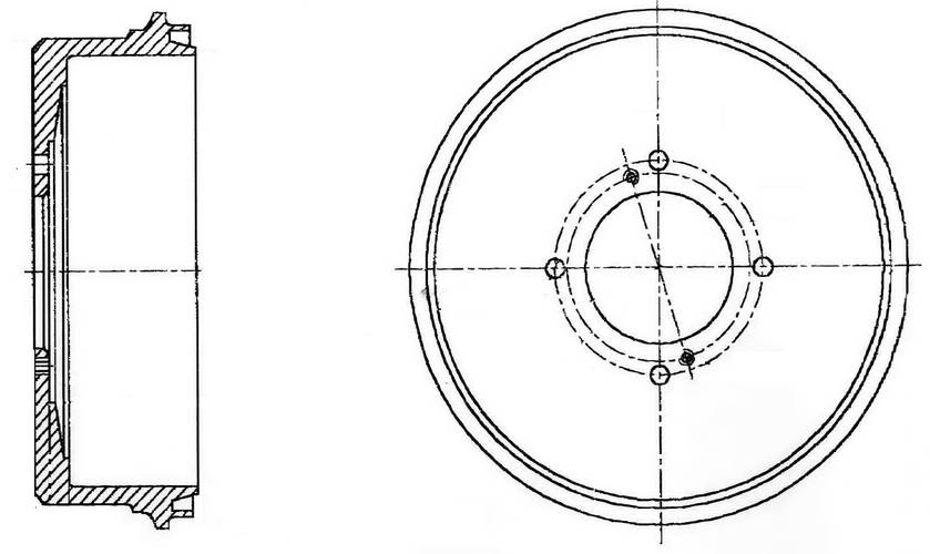 Барабан тормозной G-brake  GD-06031