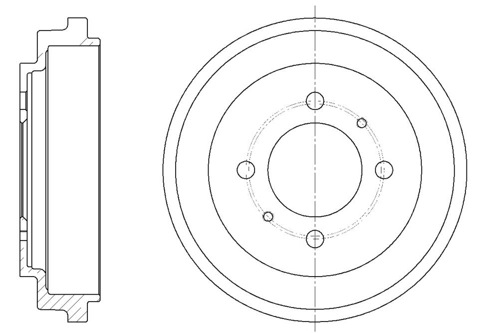 Барабан тормозной G-brake  GD-06175