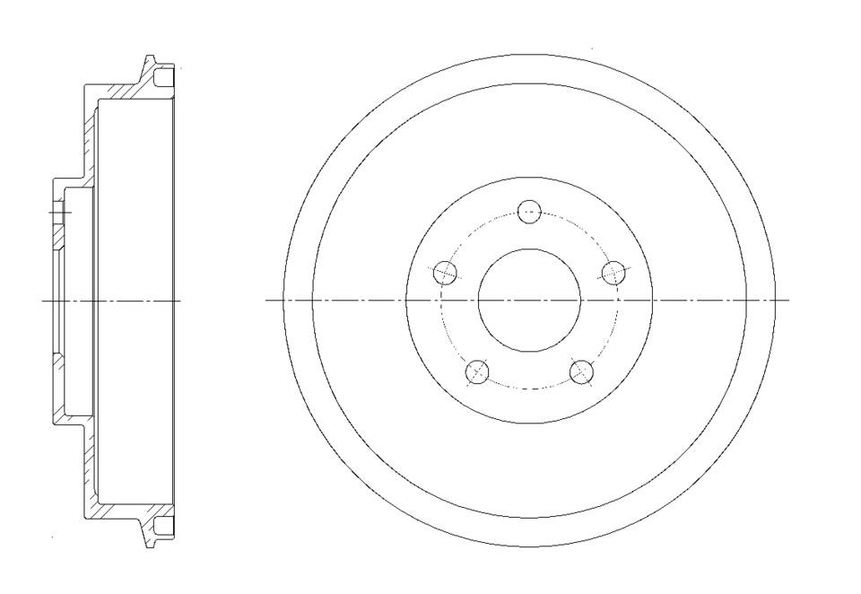 Барабан тормозной G-brake  GD-06397
