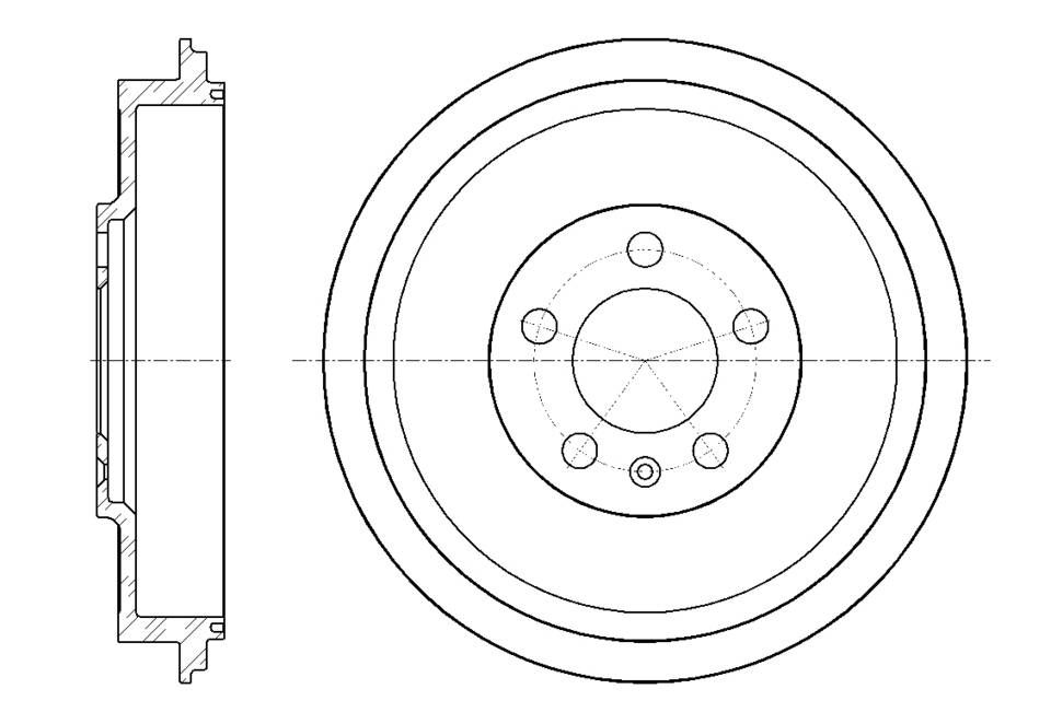 Барабан тормозной G-brake  GD-06295
