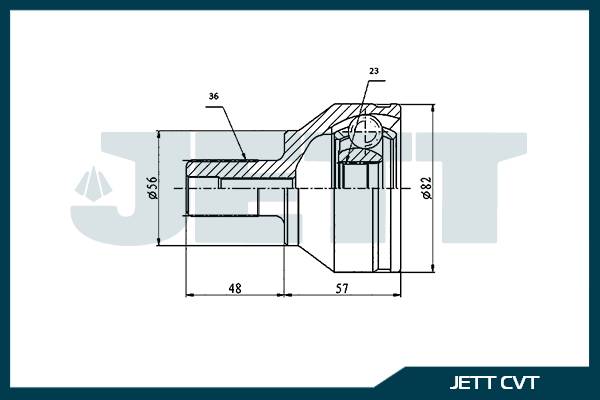 ШРУС внешний  JETT V43-8203
