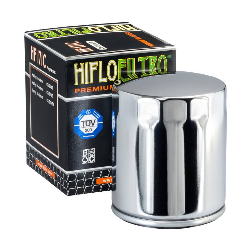 Фильтр масляный HIFLOFILTRO HF171C хромированный