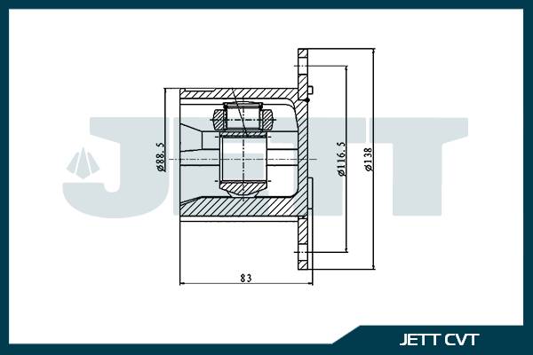 ШРУС внутренний  JETT V40-1020