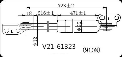Амортизатор багажника JETT  V21-61323