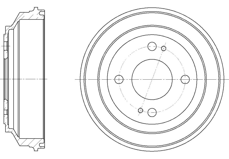 Барабан тормозной G-brake  GD-06033