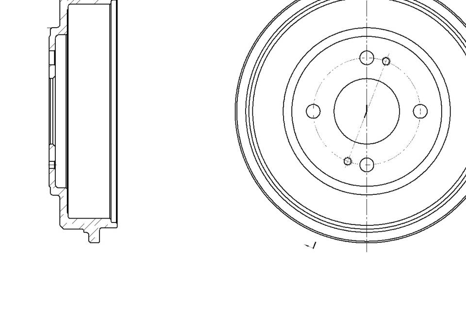 Барабан тормозной G-brake  GD-06376