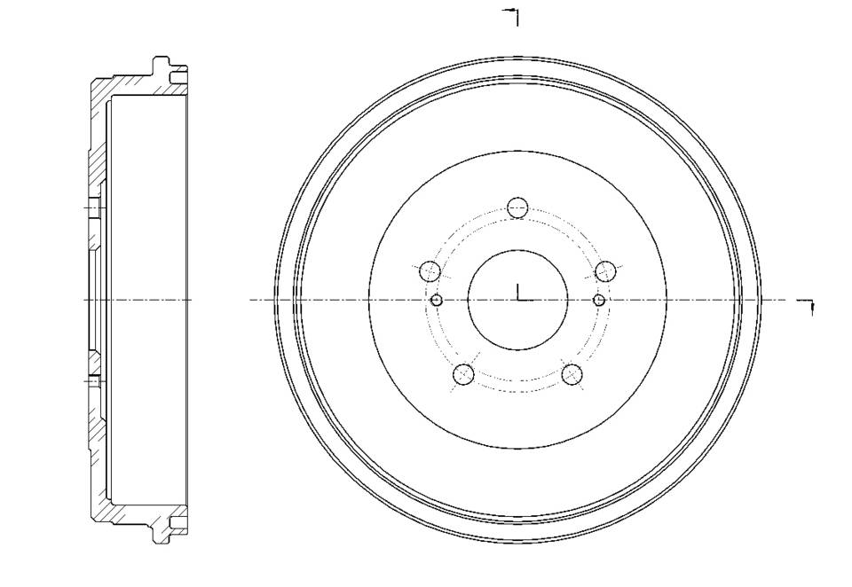 Барабан тормозной G-brake  GD-06630