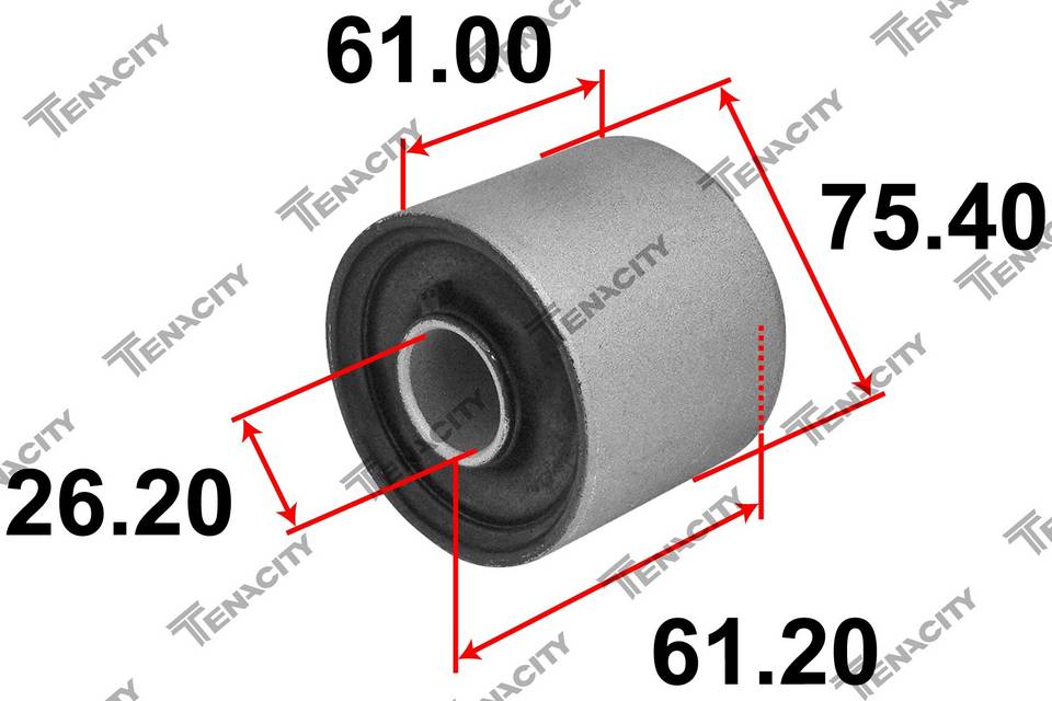 Сайлентблок рычага Tenacity (4395) AAMHO1169 Front (без обоймы)