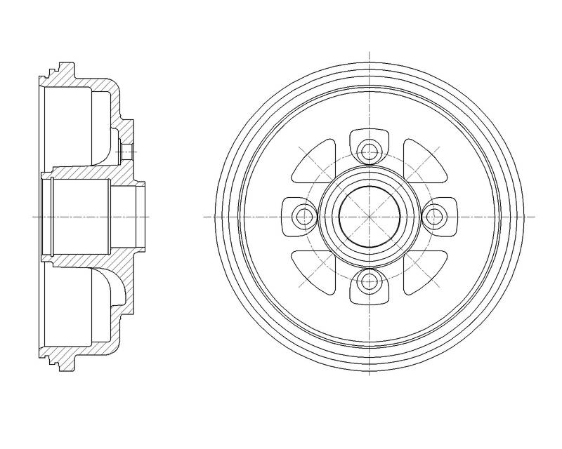 Барабан тормозной G-brake  GD-06800