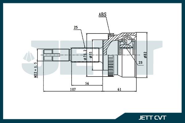 ШРУС внешний  JETT V41-1155 ABS