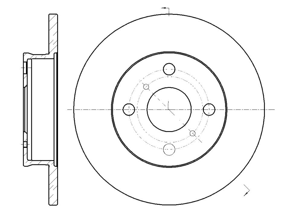 Диск тормозной G-brake  GR-01674