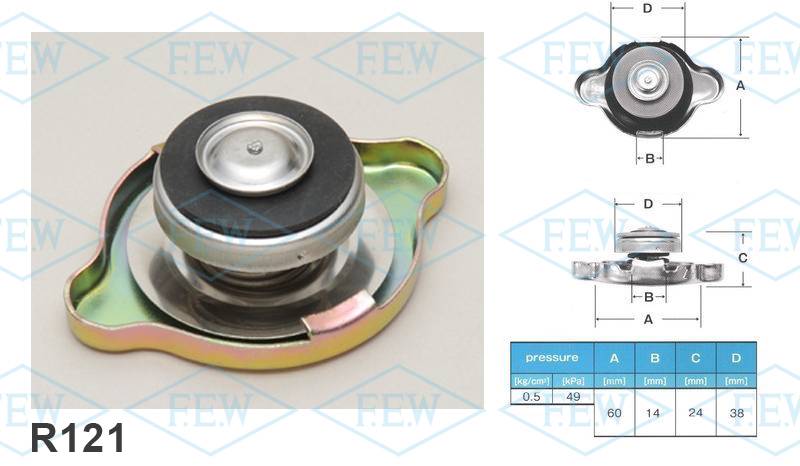 Крышка радиатора FUTABA  R121  (0.5 кг/см2)
