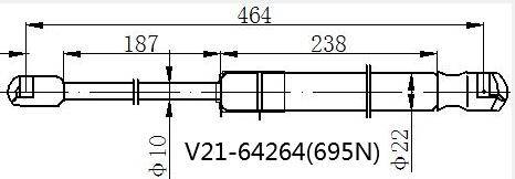 Амортизатор багажника JETT  V21-64264
