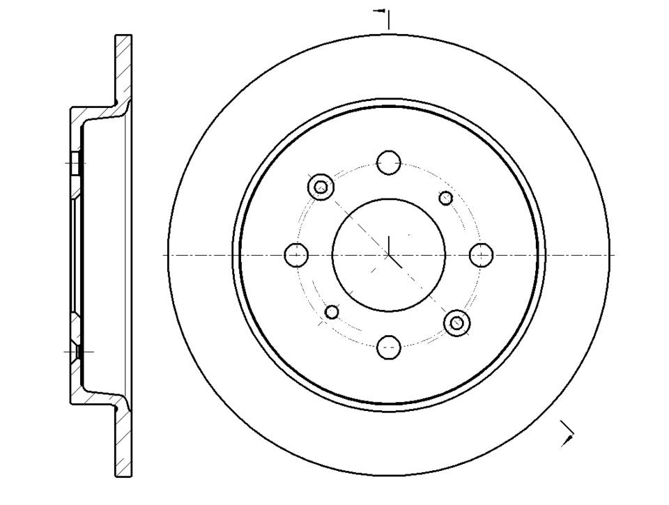 Диск тормозной G-brake  GR-01886