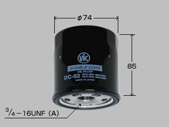 Фильтр  масляный  VIC  Double Core  DC-02 (C-111)