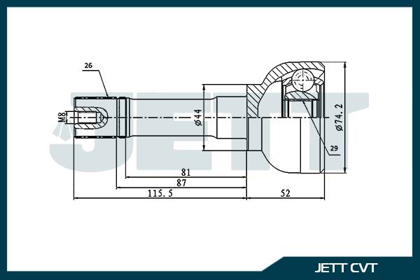 ШРУС внешний  JETT V41-9354