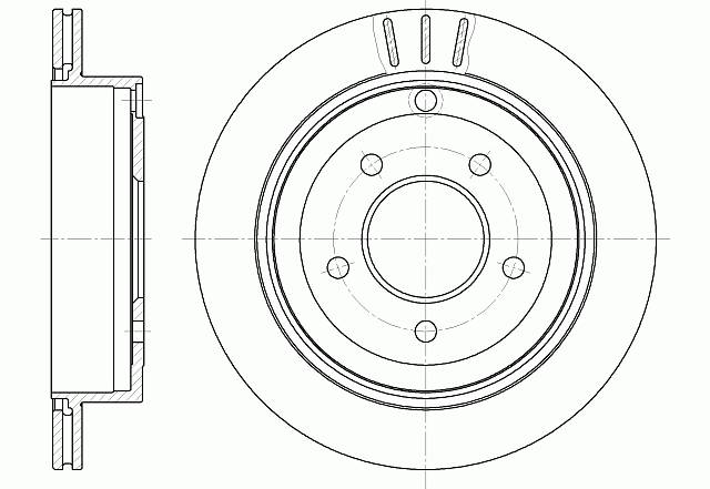 Диск тормозной вентилируемый G-brake  GR-02249