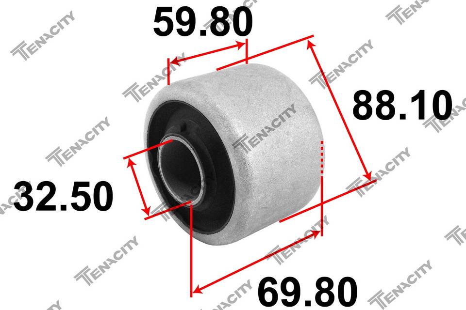 Сайлентблок рычага Tenacity (4099) AAMNI1221 Rear (без обоймы)