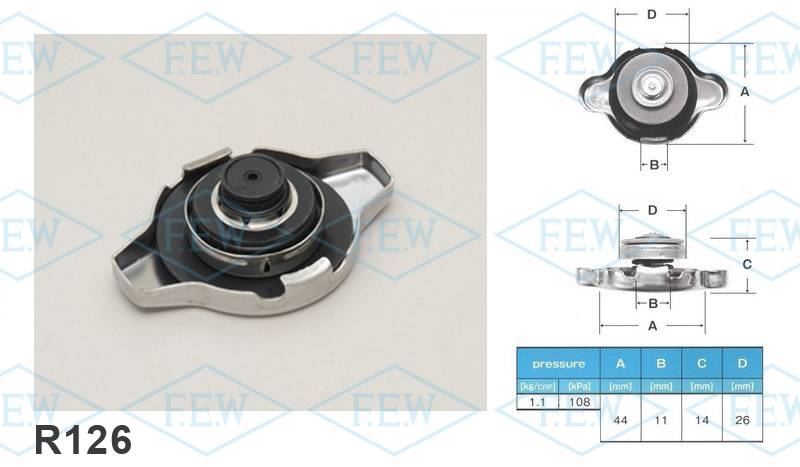Крышка радиатора FUTABA  R126   (1.1 кг/см2)