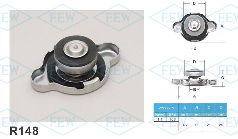 Крышка радиатора FUTABA  R148   (1.1 кг/см2)