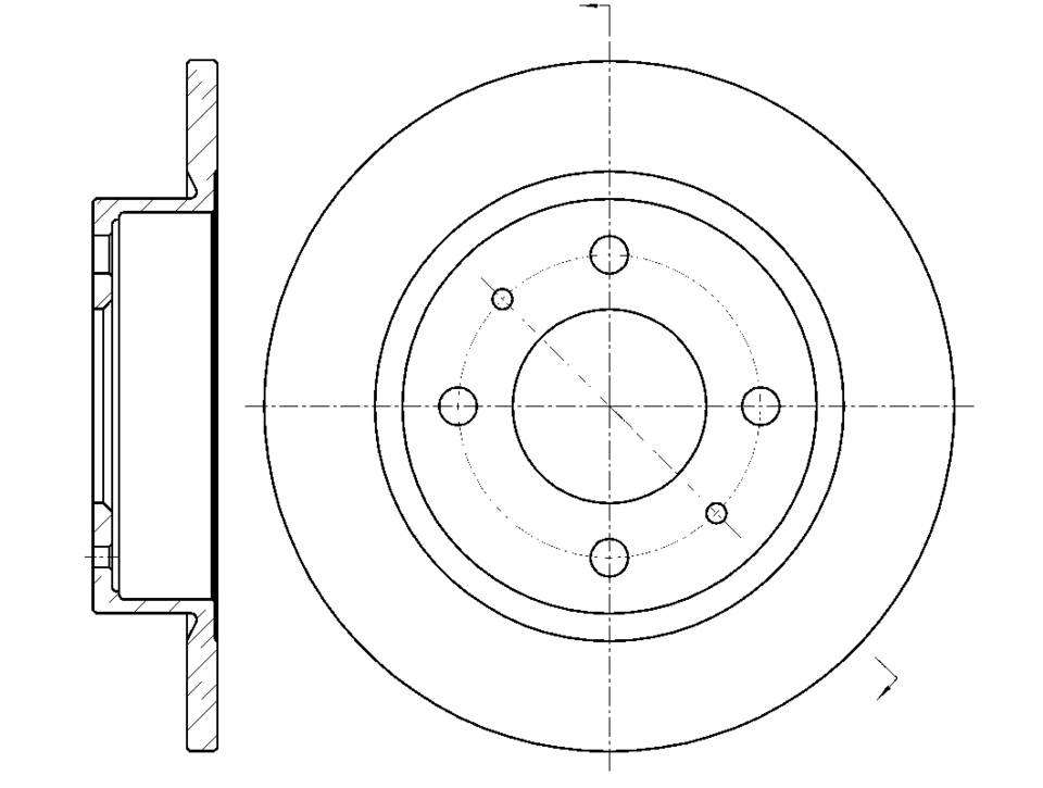 Диск тормозной G-brake  GR-01738