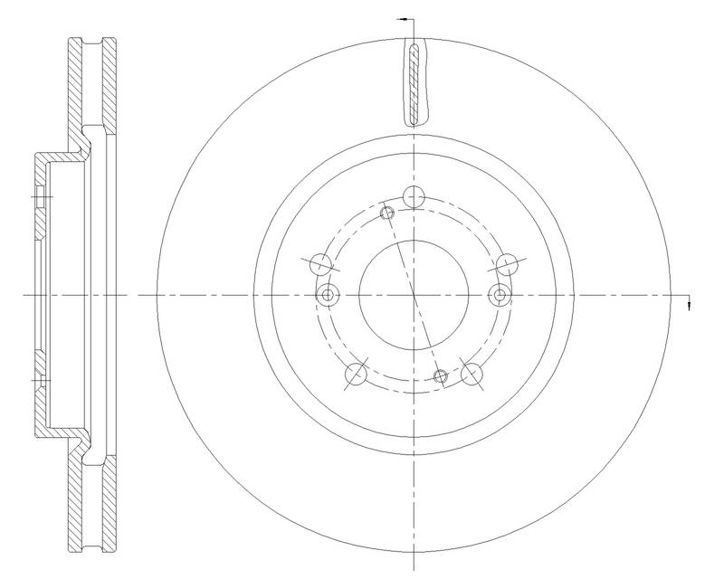 Диск тормозной вентилируемый G-brake  GR-20783