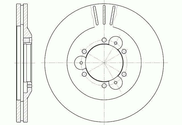 Диск тормозной вентилируемый G-brake  GR-02230
