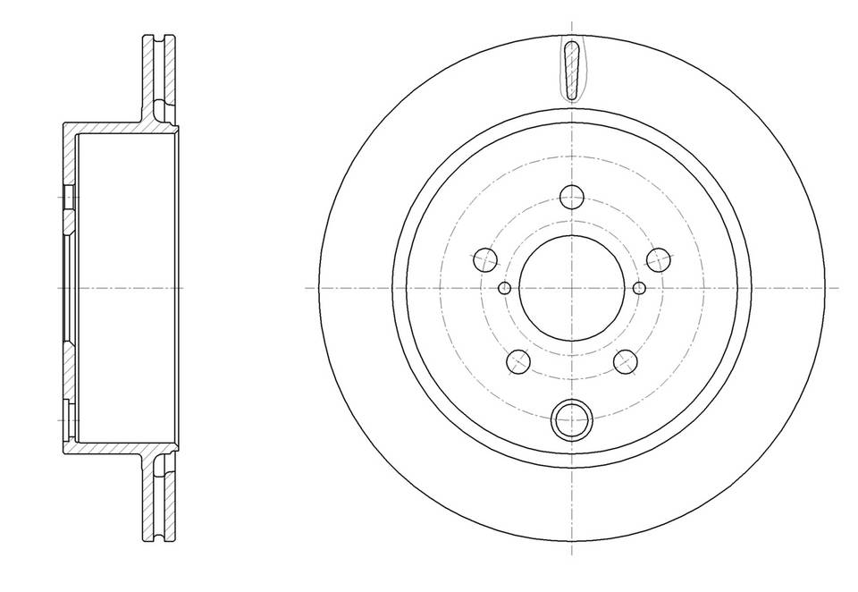 Диск тормозной вентилируемый G-brake  GR-21663