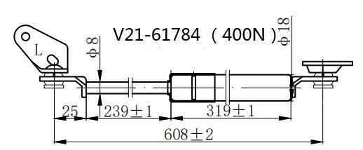 Амортизатор багажника JETT  V21-61784