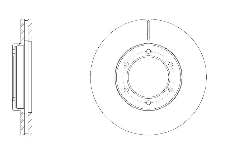 Диск тормозной вентилируемый G-brake  GR-20784
